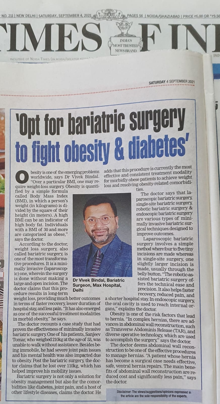 Read more about the article Bariatric Surgery to Fight Obesity & Diabetes